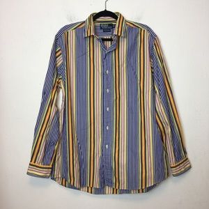 Polo Ralph Lauren Mens Striped Button Up Shirt